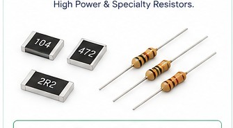 SMD and through-hole resistors
